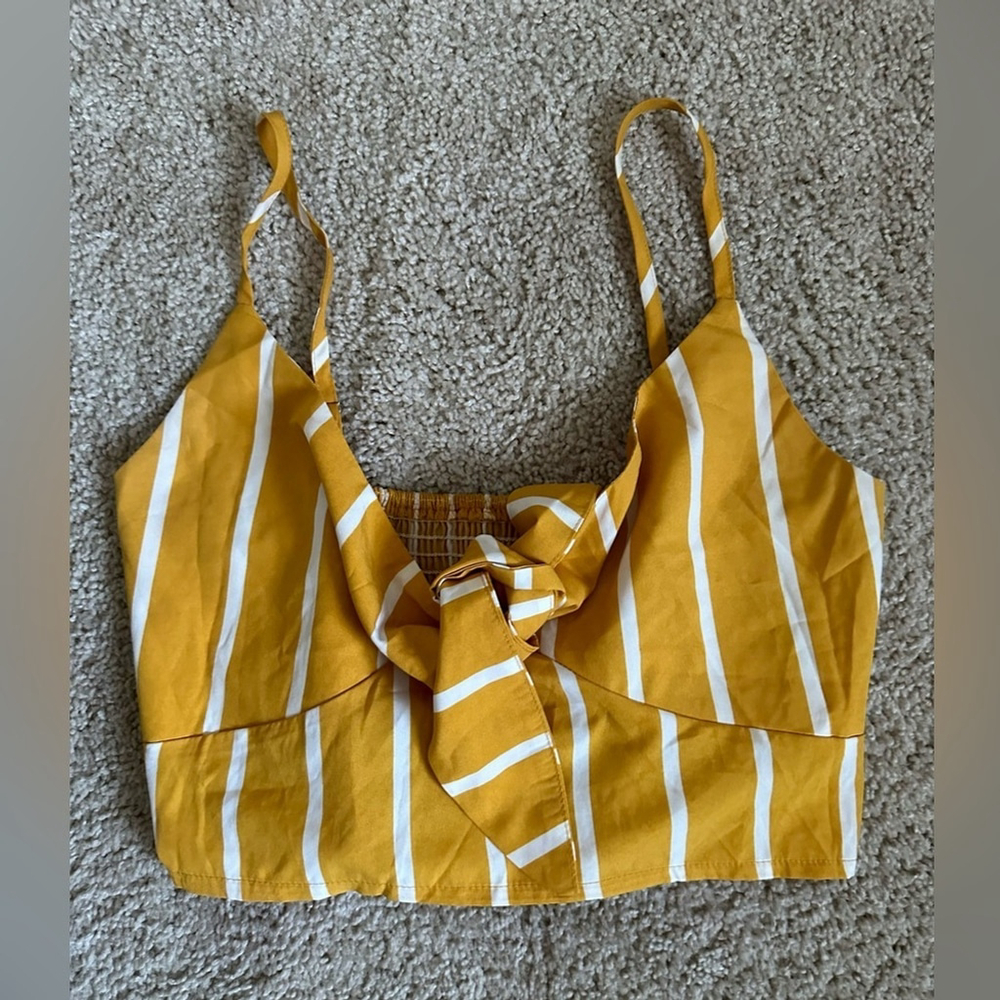 Yellow mini skirt set XL - Picture 5 of 9